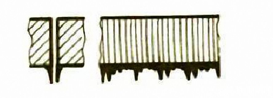 兩邊產(chǎn)生長的不規(guī)則的細絲狀毛刺 兩邊產(chǎn)生長的不規(guī)則的細絲狀毛刺